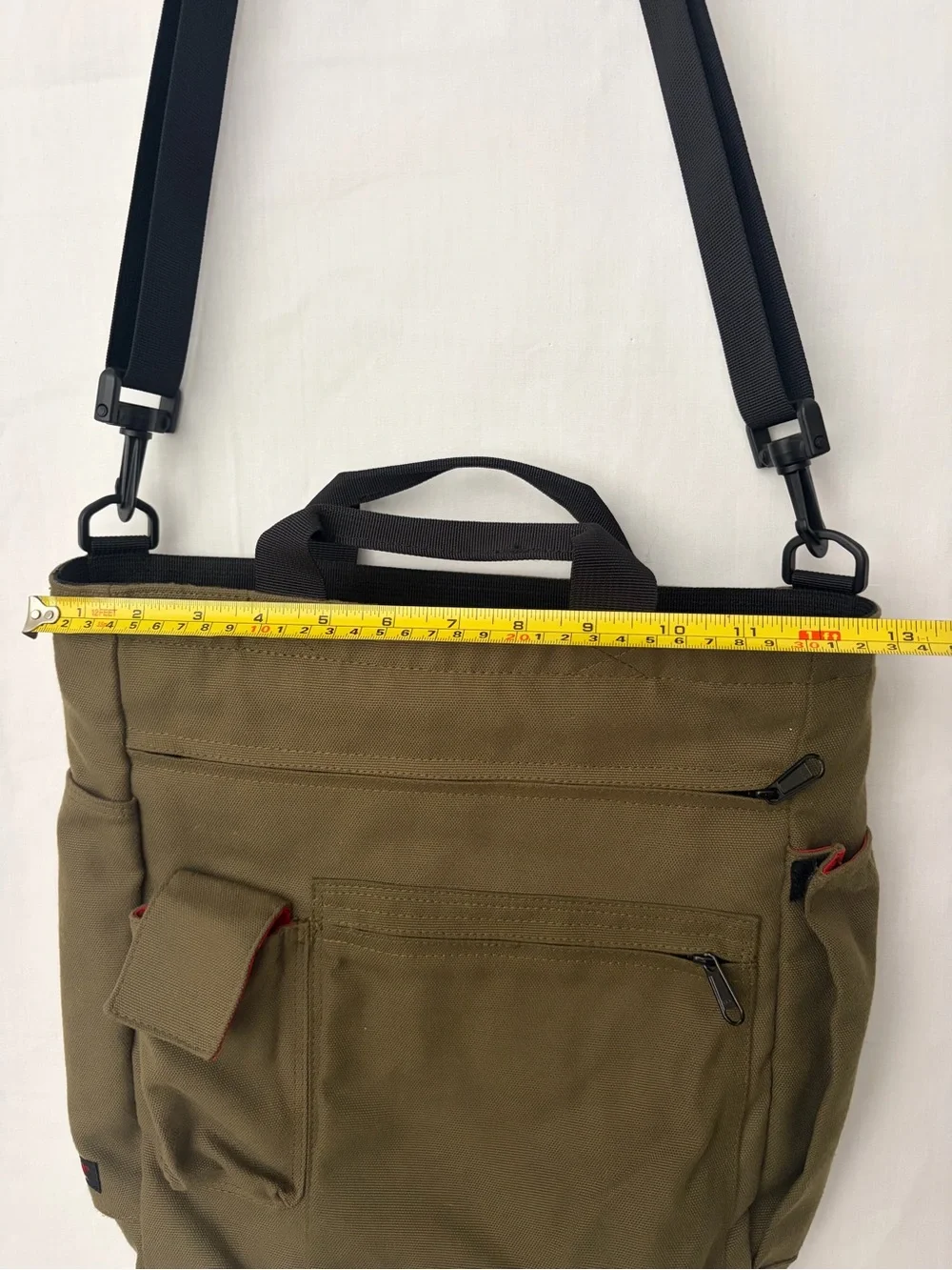Wise-Walker Nomadic Olive Canvas Tote Shoulder Bag Unisex (F273)
